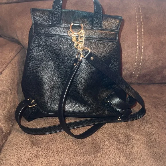 Coach Black Pebbled Leather Backpack - Picture 2 of 5